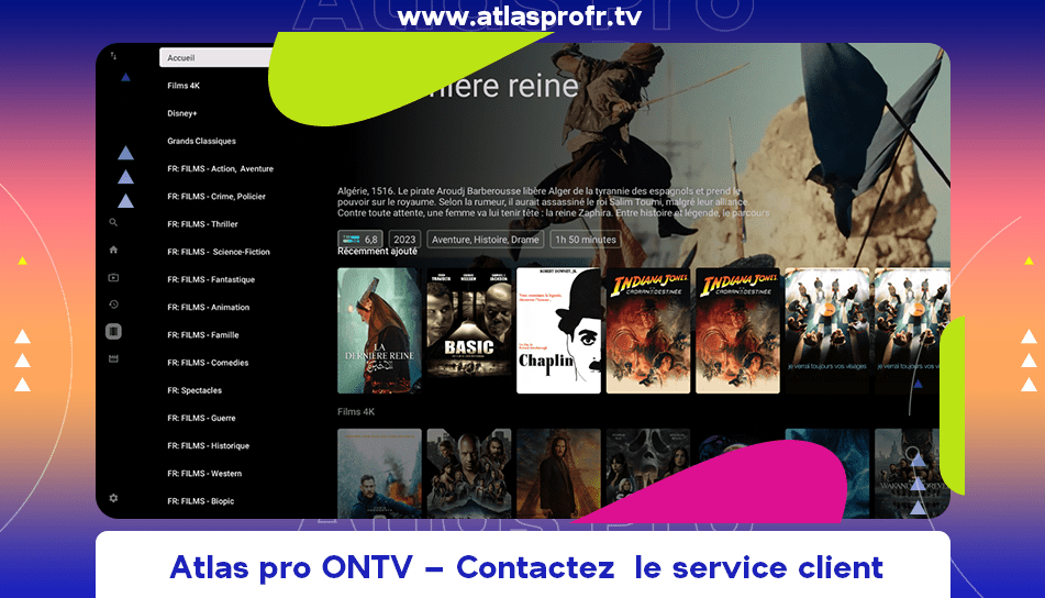 Comment puis-je contacter le service client d’atlas pro ontv ?